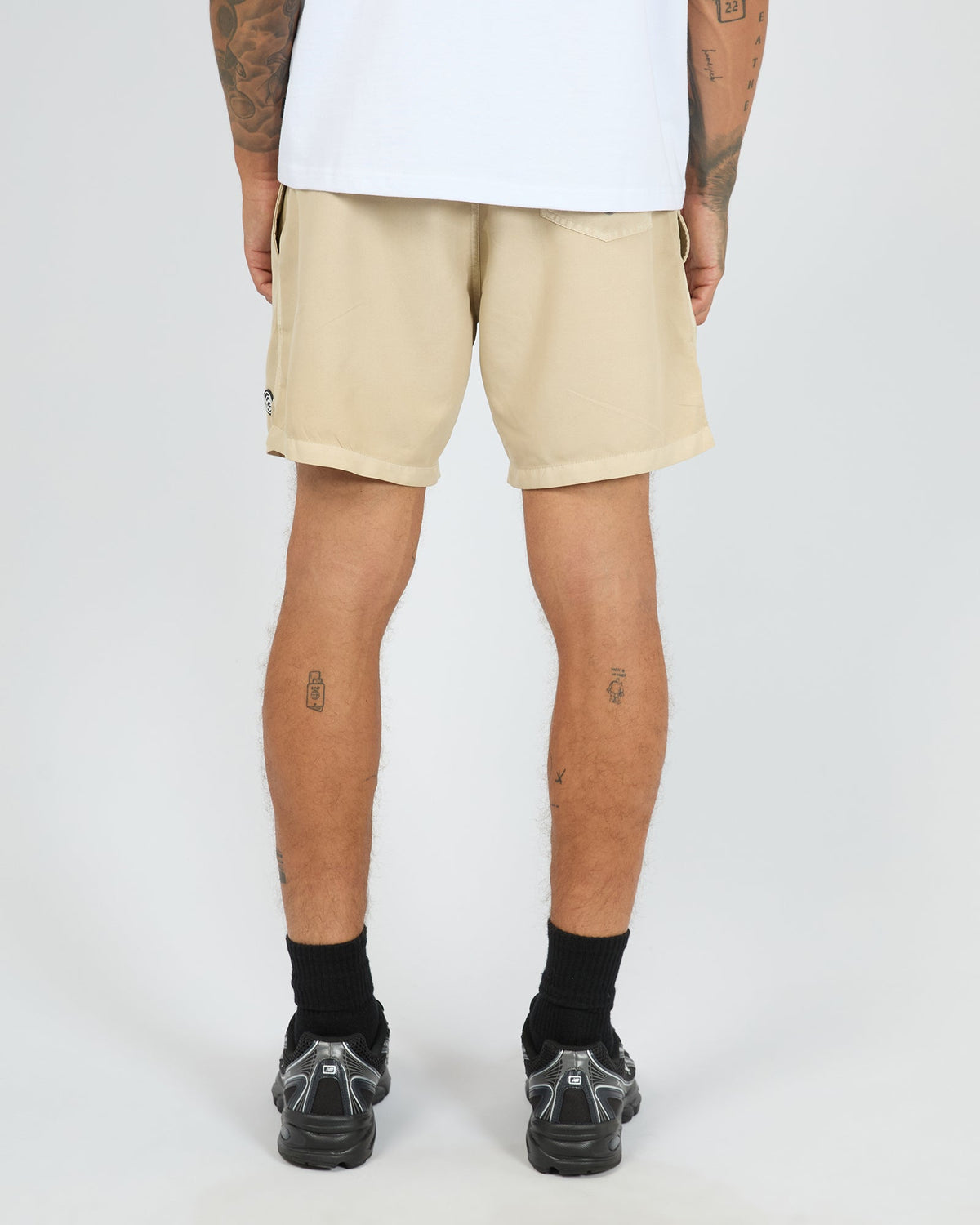 St Goliath Illusion short in bone, back view