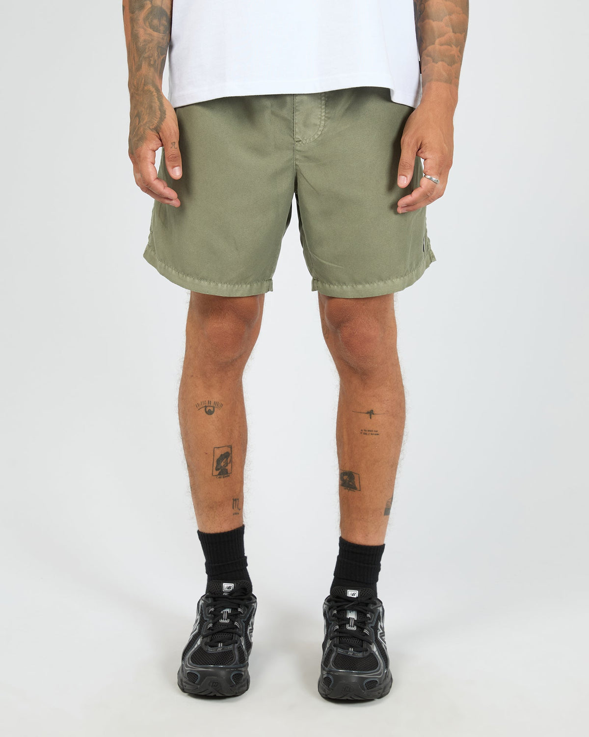 St Goliath Illusion Short Vintage Khaki front