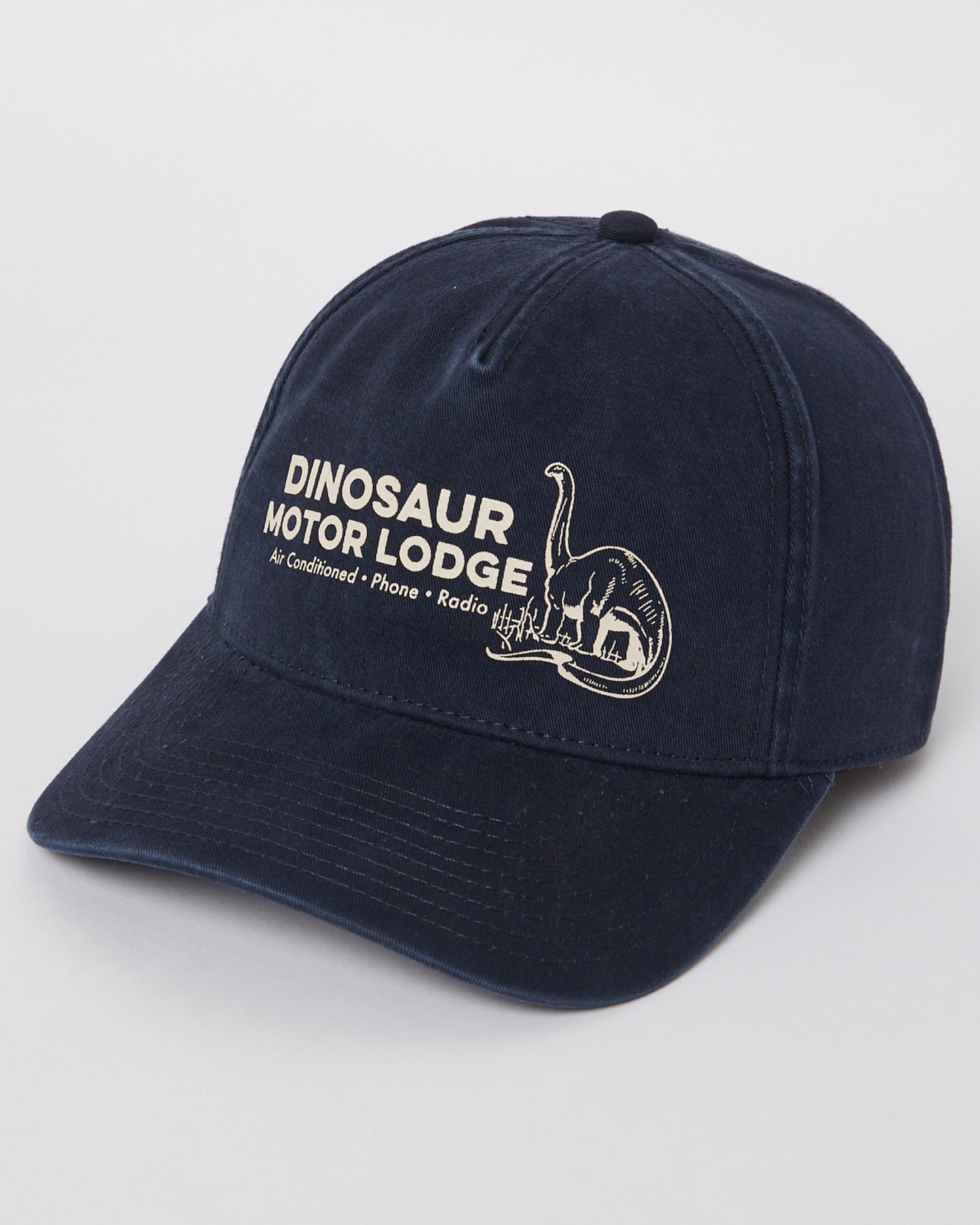 American Needle Dinosaur Motor Lodge cap in navy - front