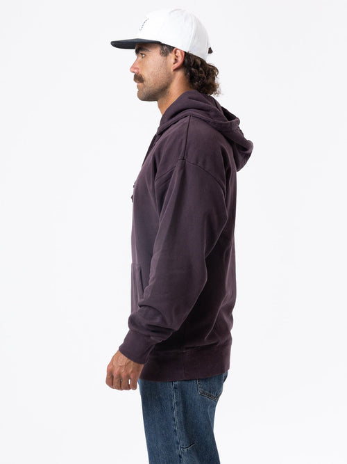 Thrills Minimal Thrills Slouch Pull On Hood - Deep Plum (view 4)