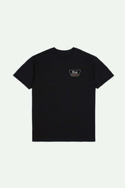 Linwood Short Sleeve Standard Tee - Black / Orange / White - Catani Clothing