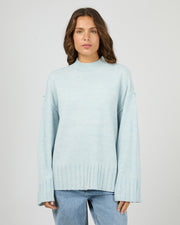 Lotus Knit Jumper - Light Blue