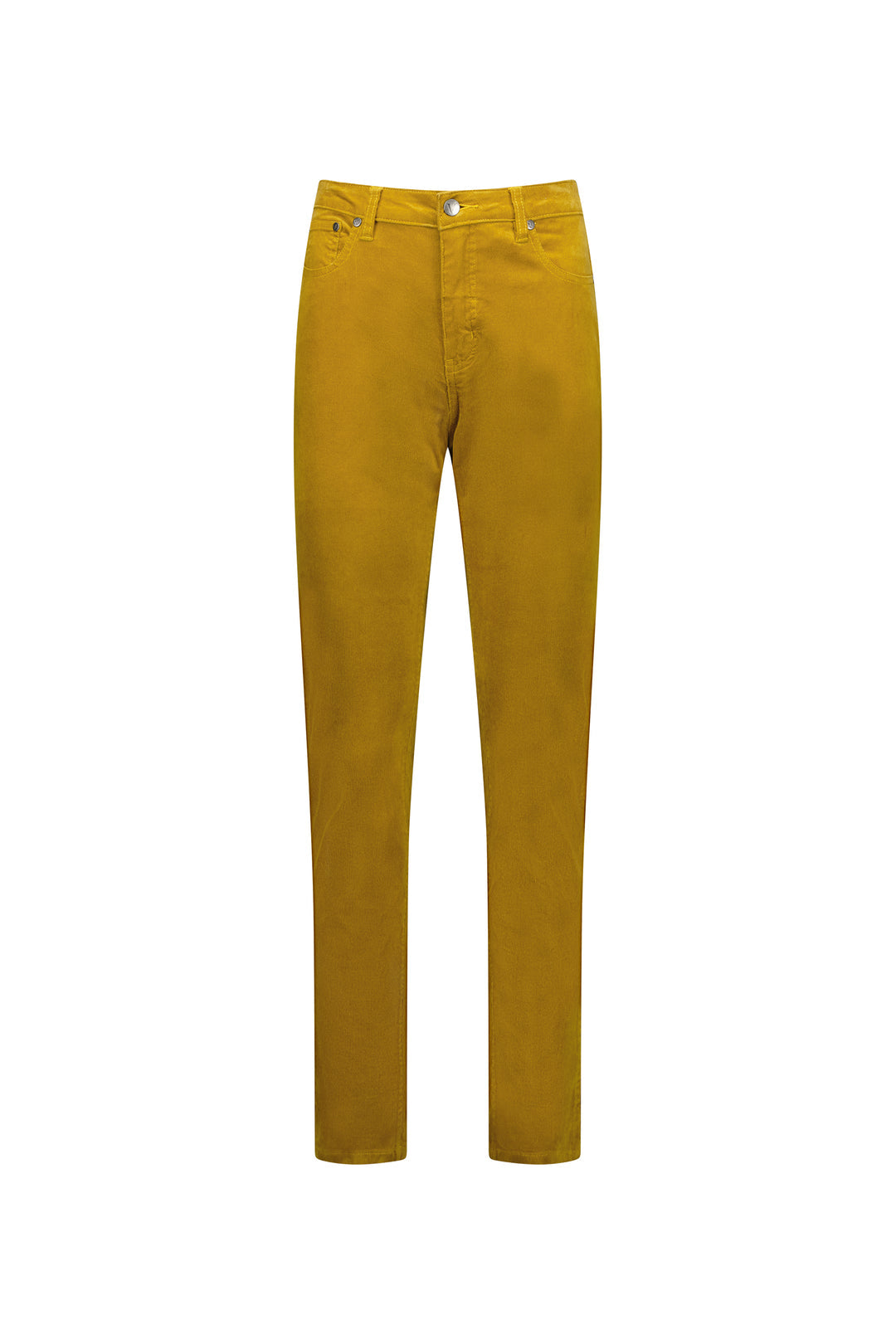 Narrow Leg Pinwale Cord Pant - Mustard