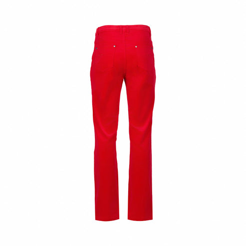 Vassalli Straight Leg Full Length Pinwale Cord with Fly - Fiesta (view 5)