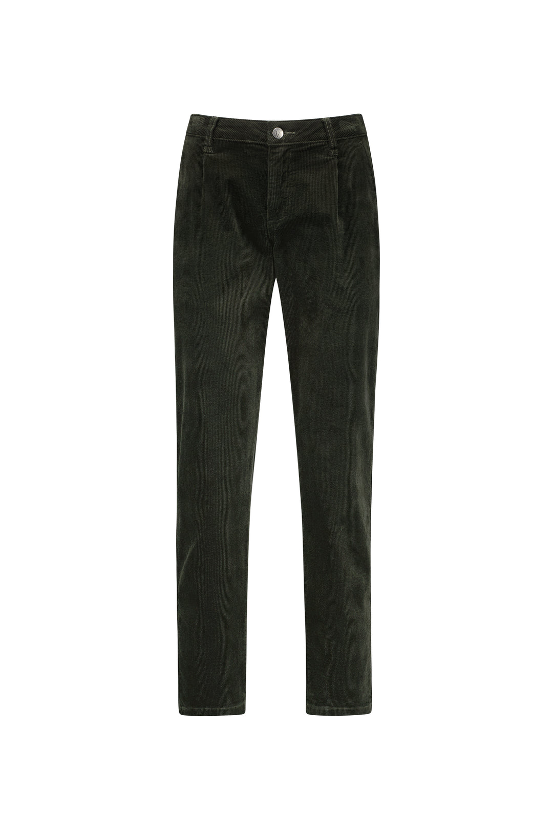 Ankle Grazer Relaxed Boyfriend Cord Pant - Hunter