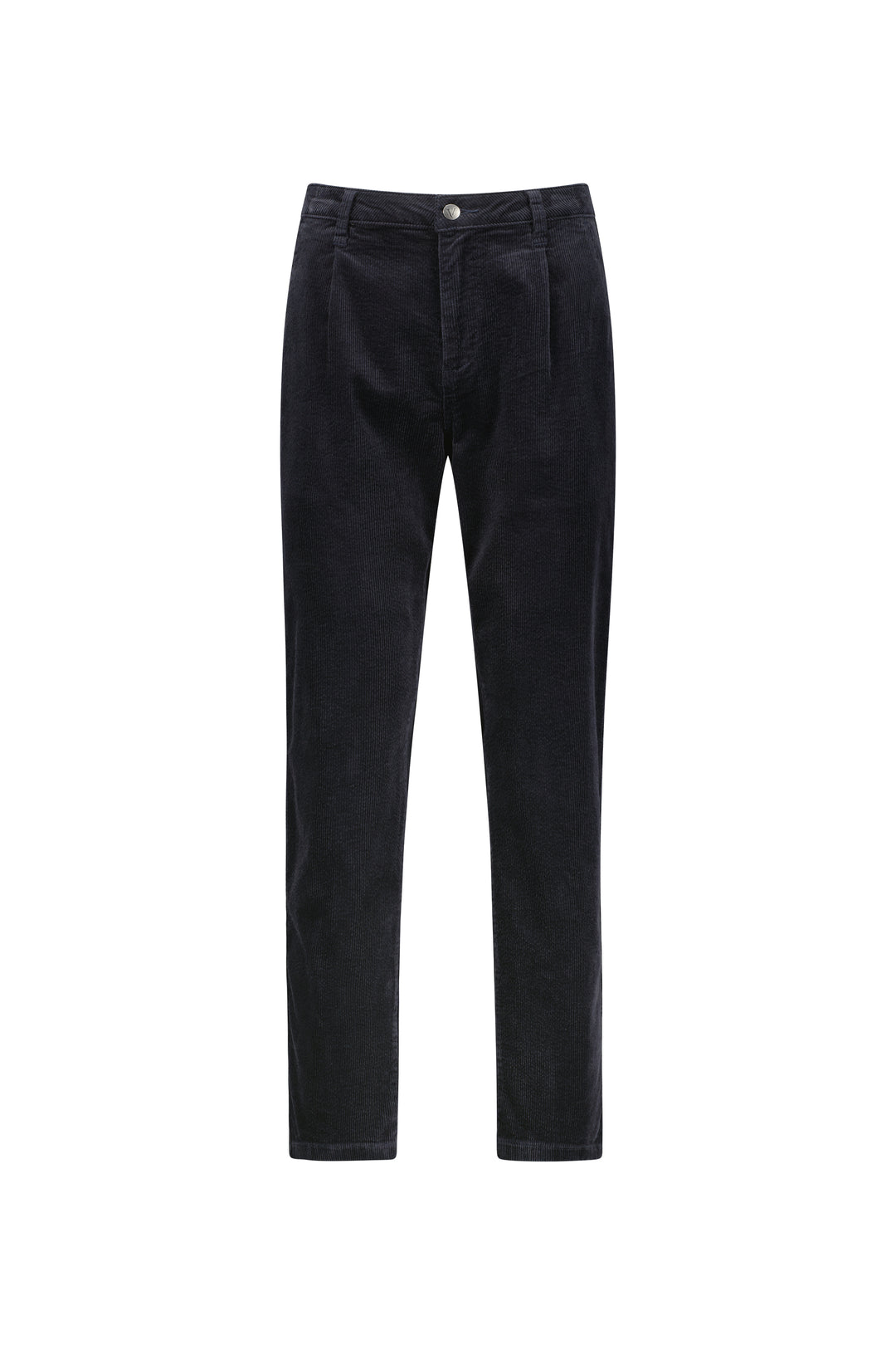 Ankle Grazer Relaxed Boyfriend Cord Pant - Pewter