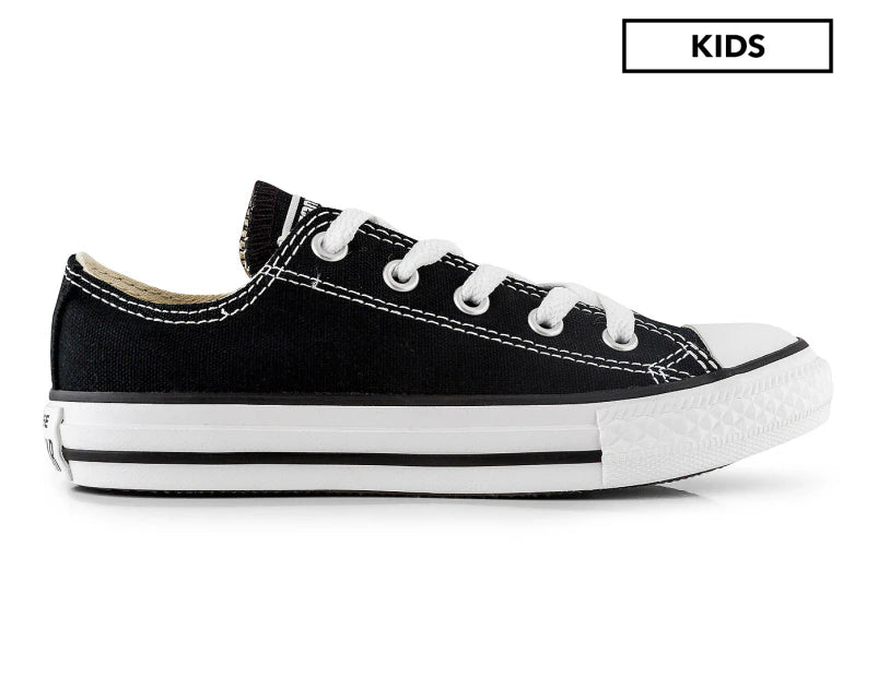 Converse Kids Chuck Taylor Canvas Low Top - Black (view 6)