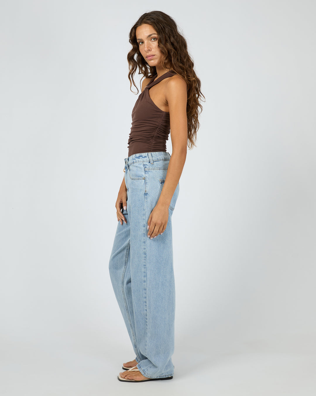 Silent Theory Atlas Halter Bodysuit - Chocolate (view 6)