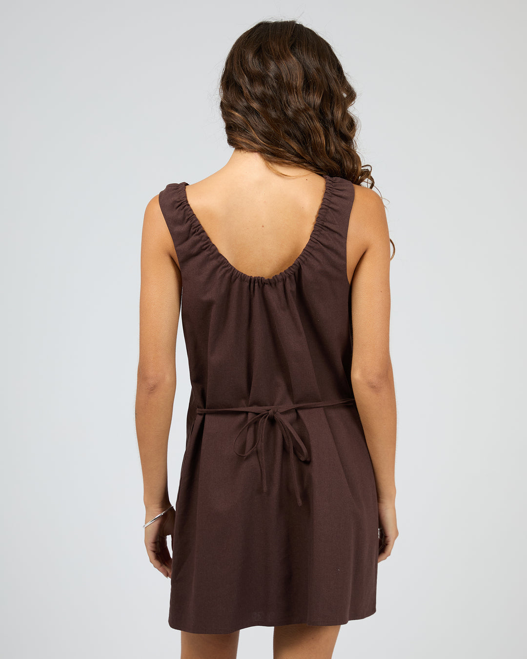 Lenni Mini Dress - Chocolate - Catani Clothing
