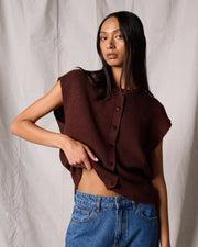 Silent Theory Elara Vest Top Cherry