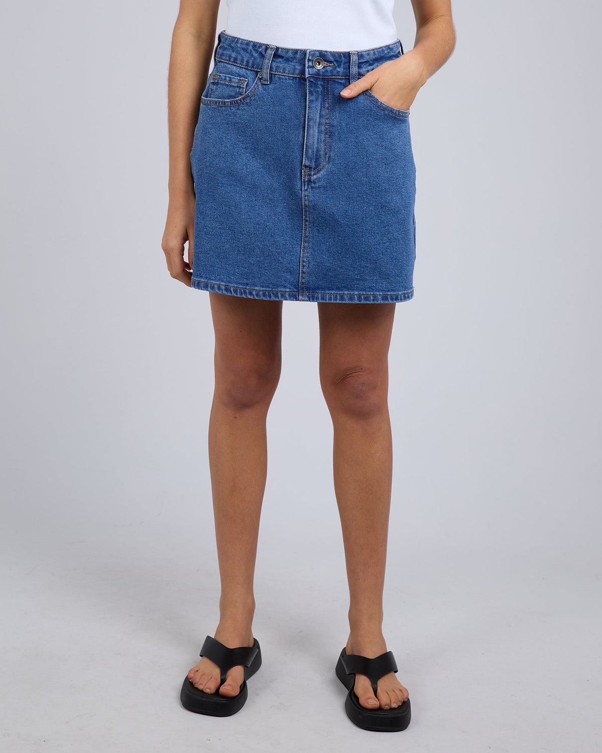 Silent Theory Selina Skirt Comfort Mid Blue