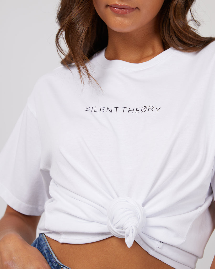 Silent Theory Logo Tee - White (view 5)