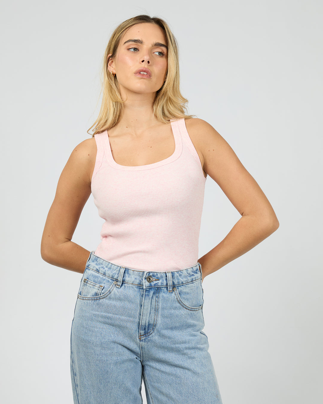 Mia Tank - Blush Marle