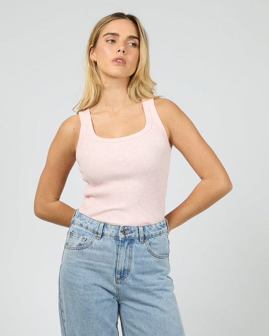 Mia Tank - Blush Marle