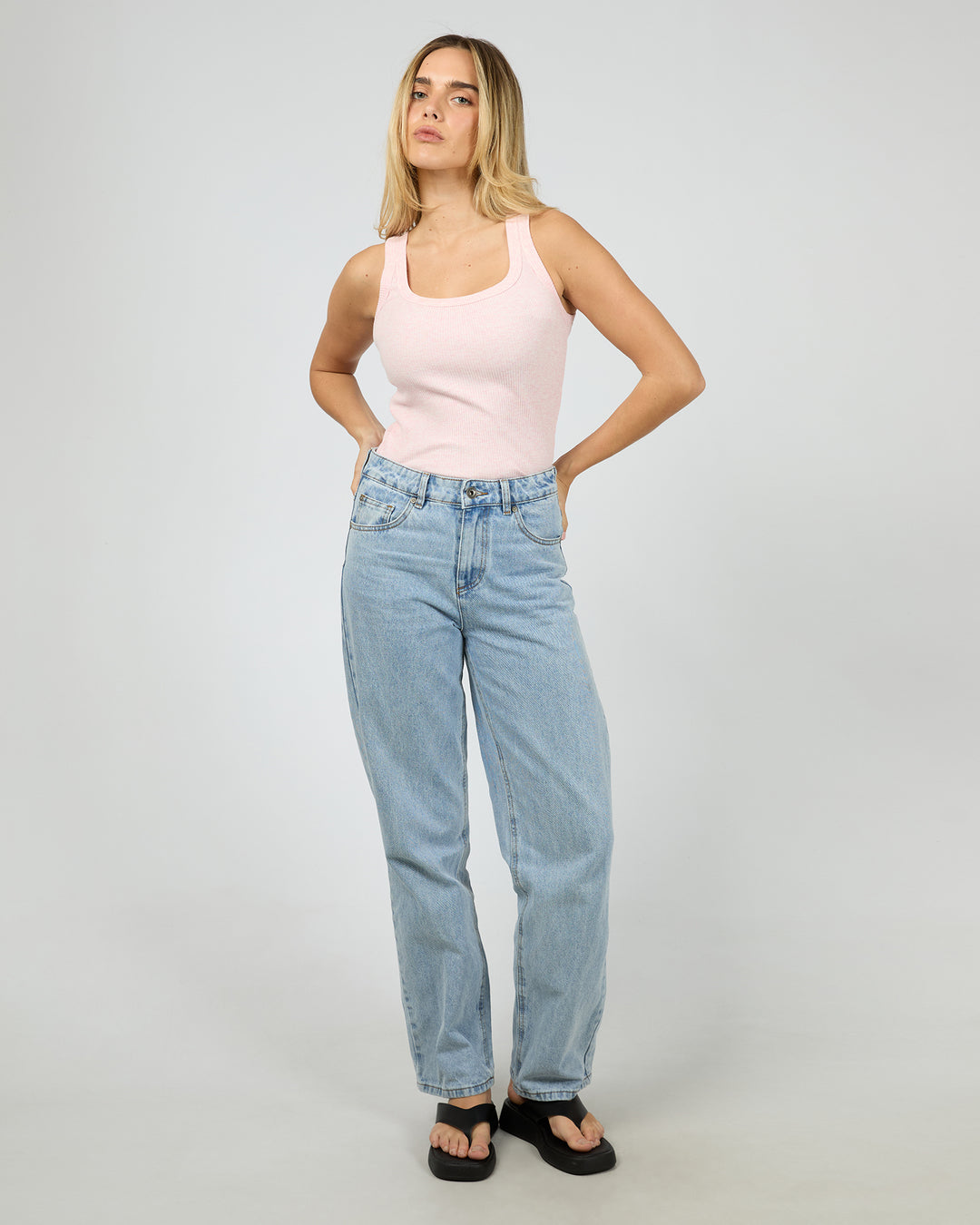 Mia Tank - Blush Marle