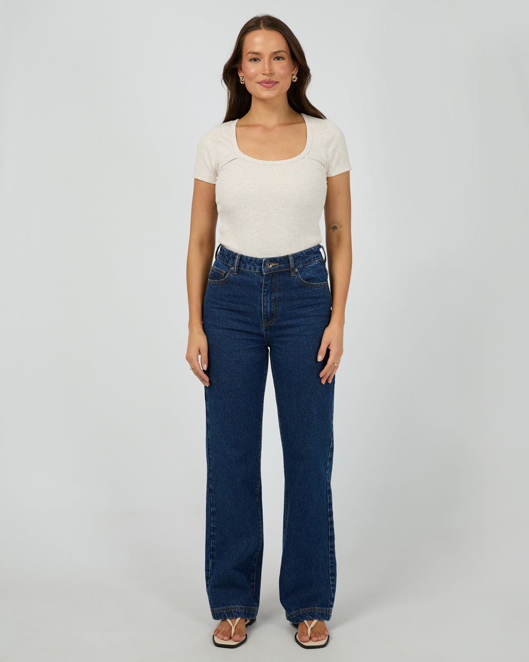 Silent Theory Mia Tee - Oatmeal (view 3)