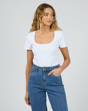 Mia Tee - White - Catani Clothing