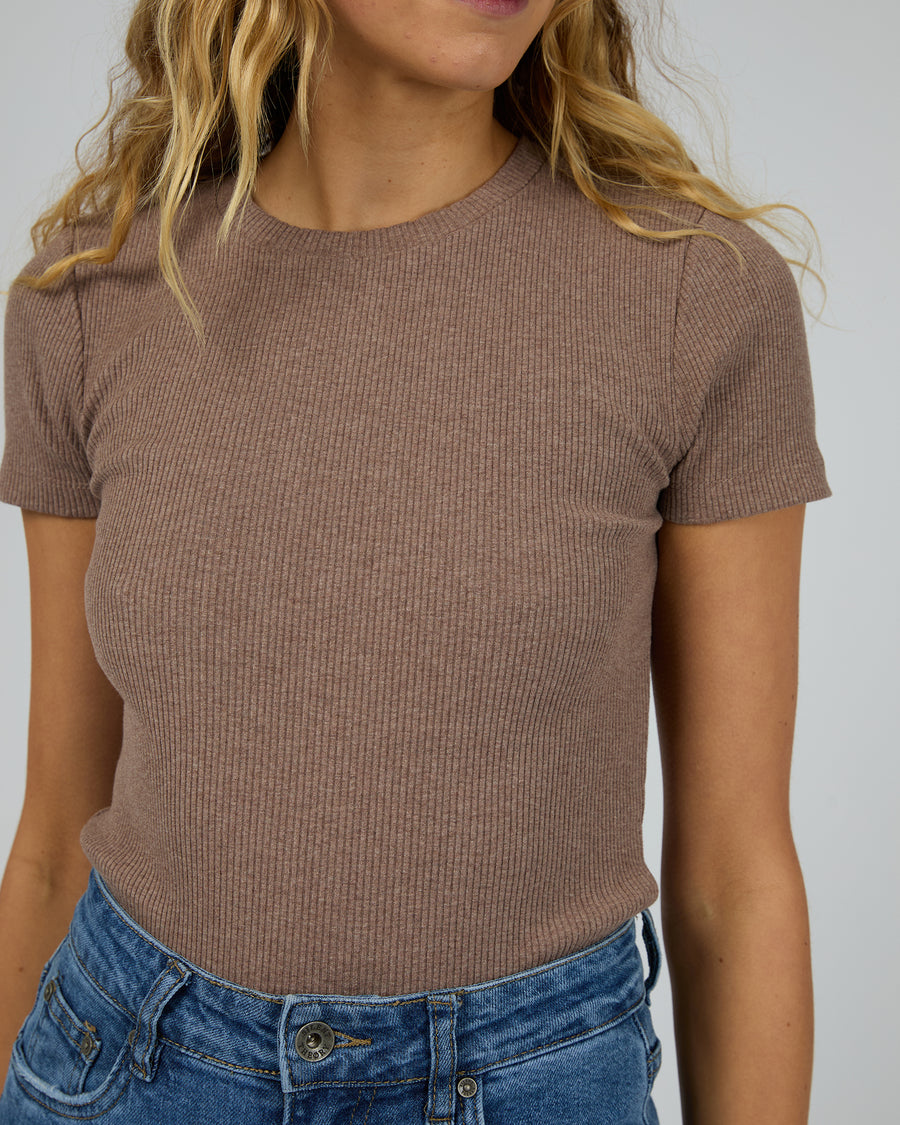 Silent Theory Bella Tee - Brown (view 5)