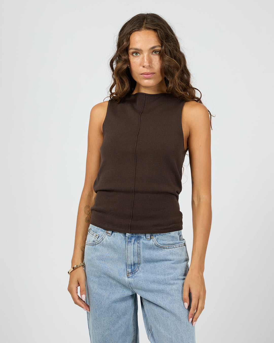 Ellis Tank Top - Choc
