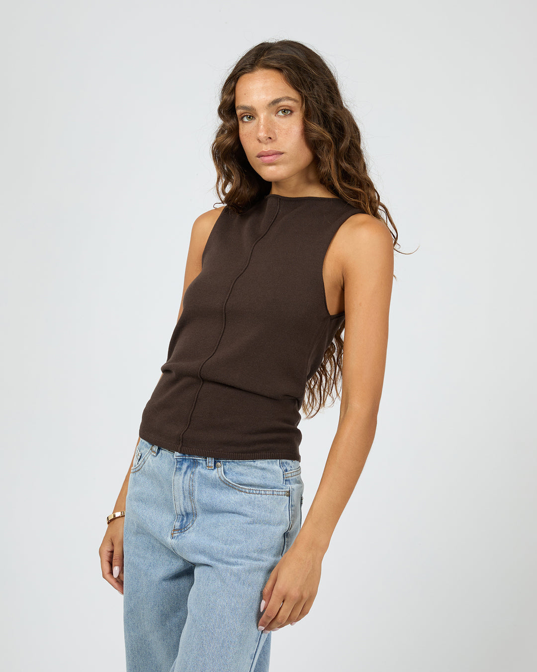 Ellis Tank Top - Choc