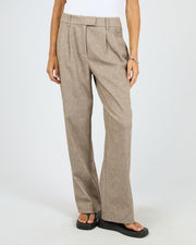 Silent Theory Opal Textured Pant Brown