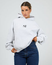 Silent Theory Silent Luxe Hoodie Snow Marle - front view