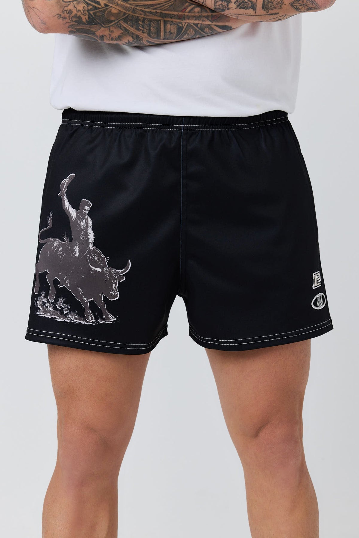 Ringers Western Dust Devil Unisex Footy Short Black