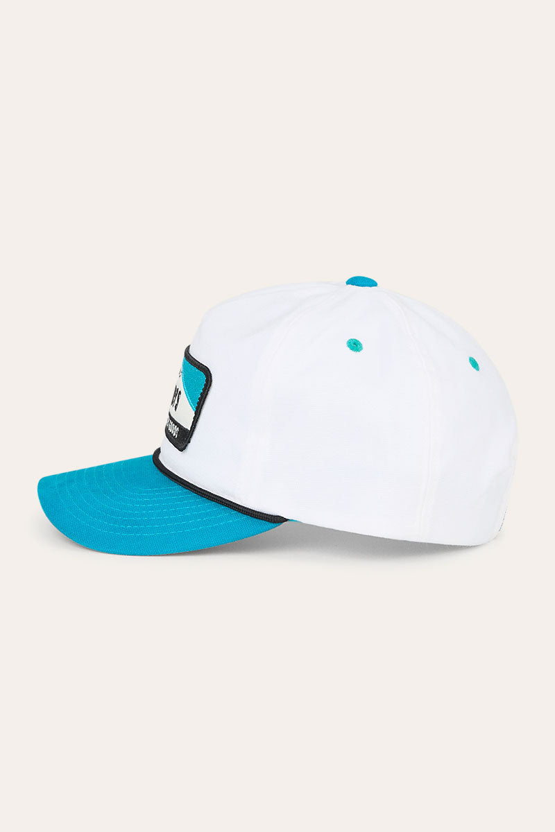 Rangers Roadhouse Cap - Off White / Teal