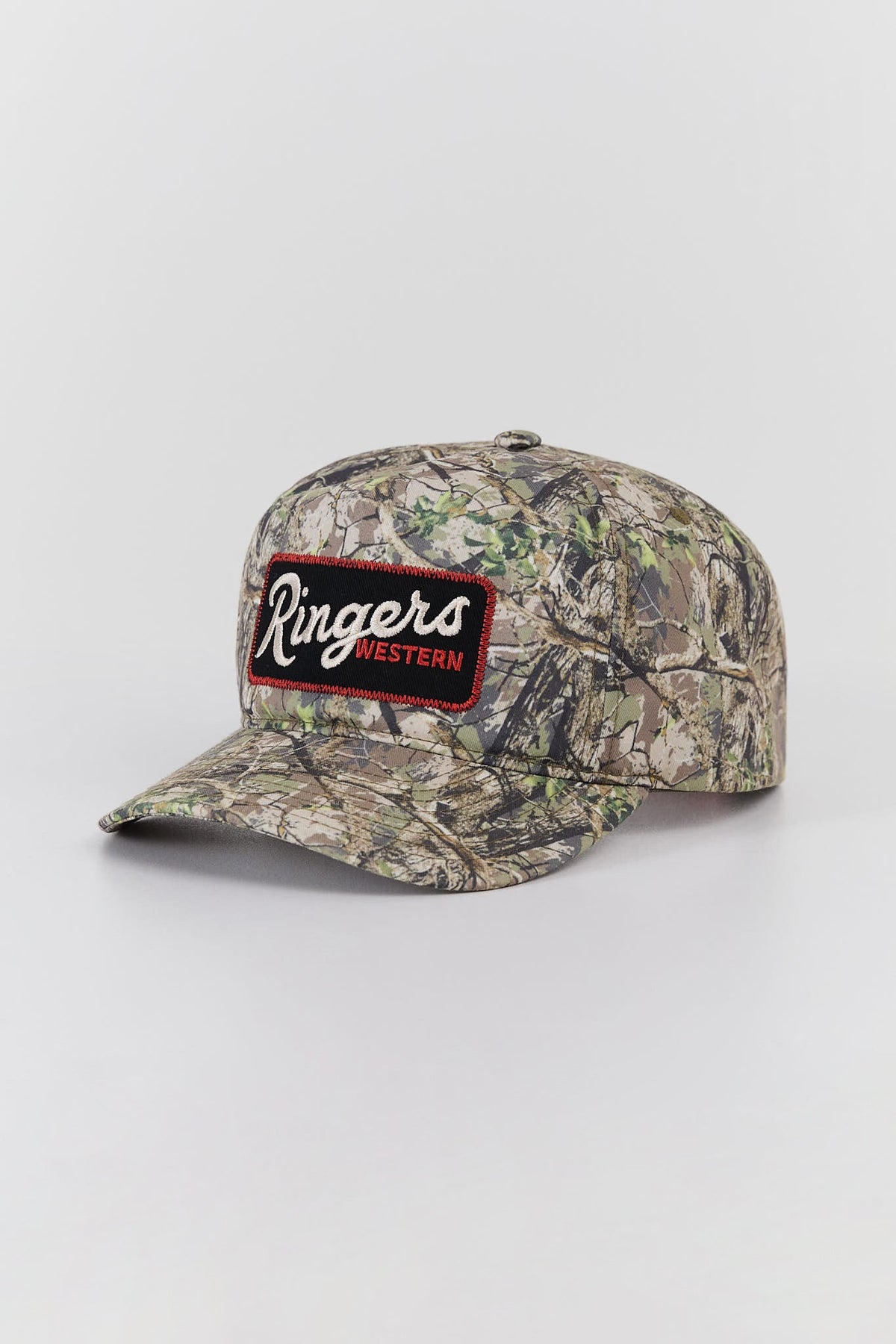 Ringers Western Backcountry Roadhouse Cap in camo and red