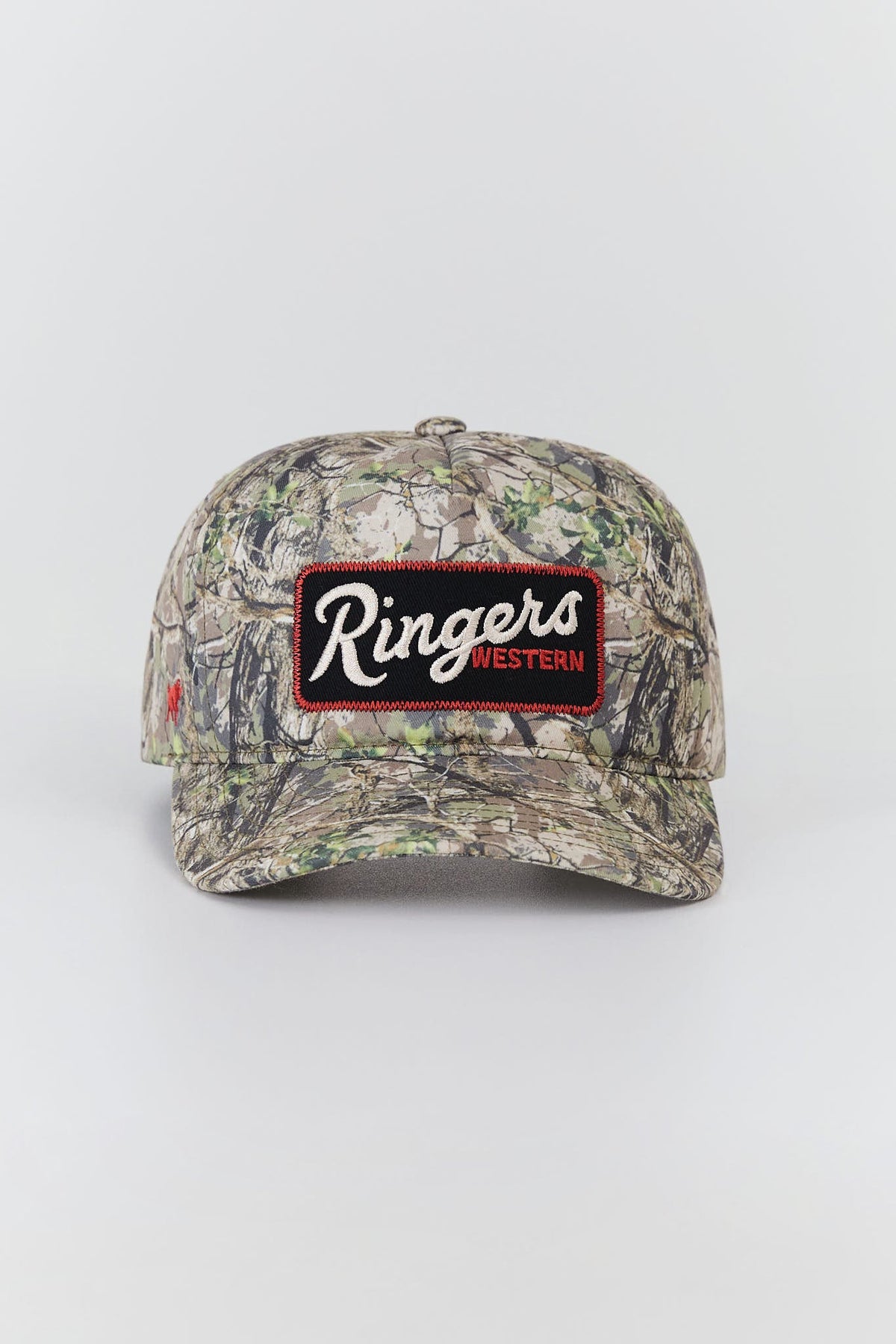 Ringers Western Backcountry Roadhouse Cap in camo and red - front