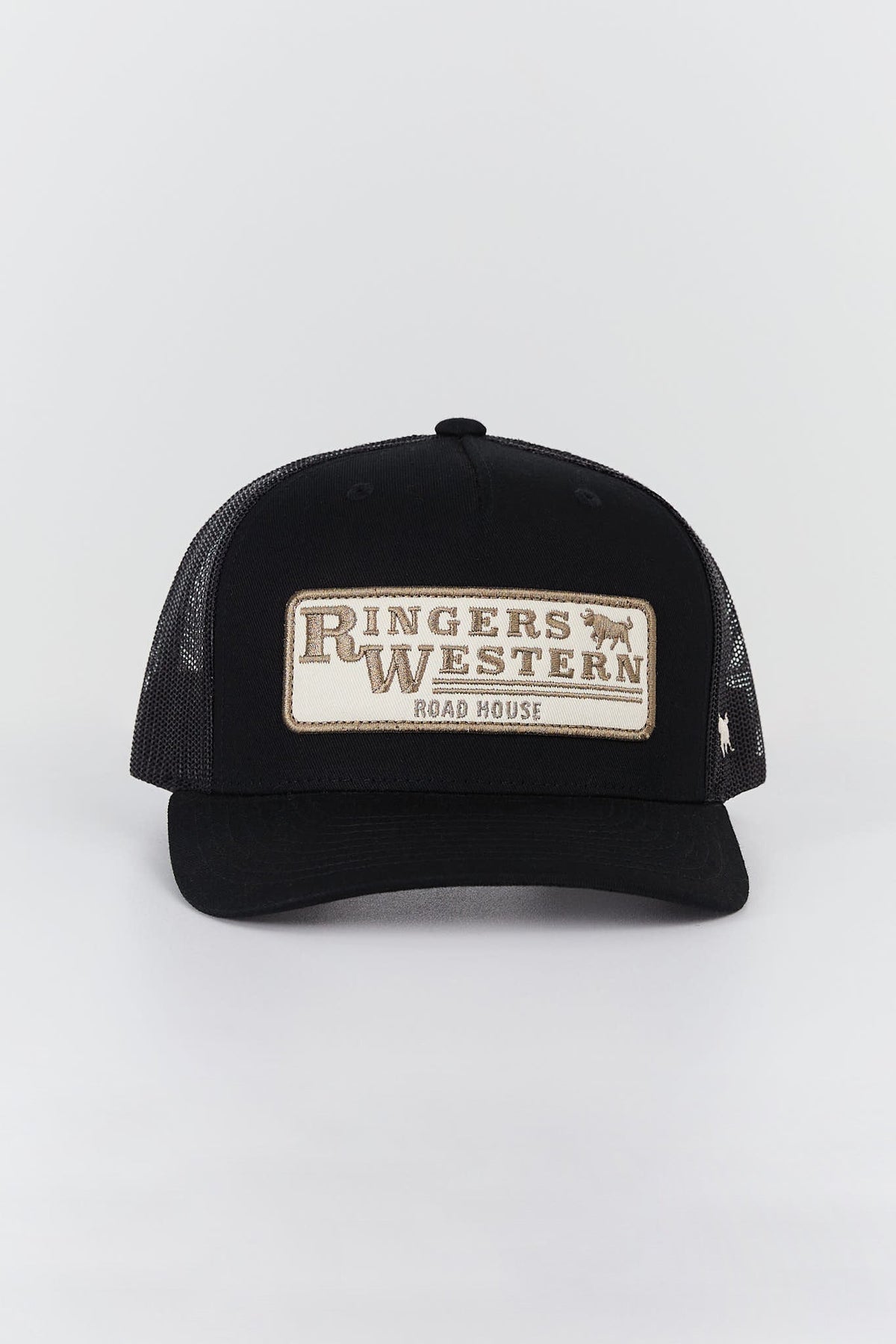 Ringers Western Original Roadhouse Trucker Cap in black - front