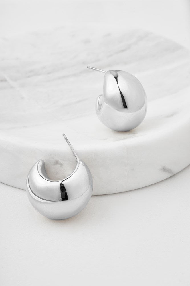 Hailey Hoop - Silver - Catani Clothing