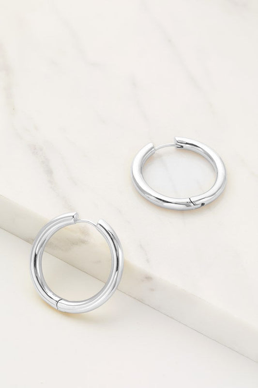 Kendall Large Hoop - Silver