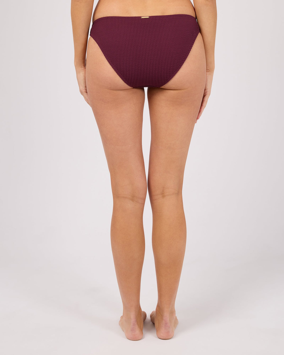 All About Eve Phoenix Rib Classic Pant wine back view