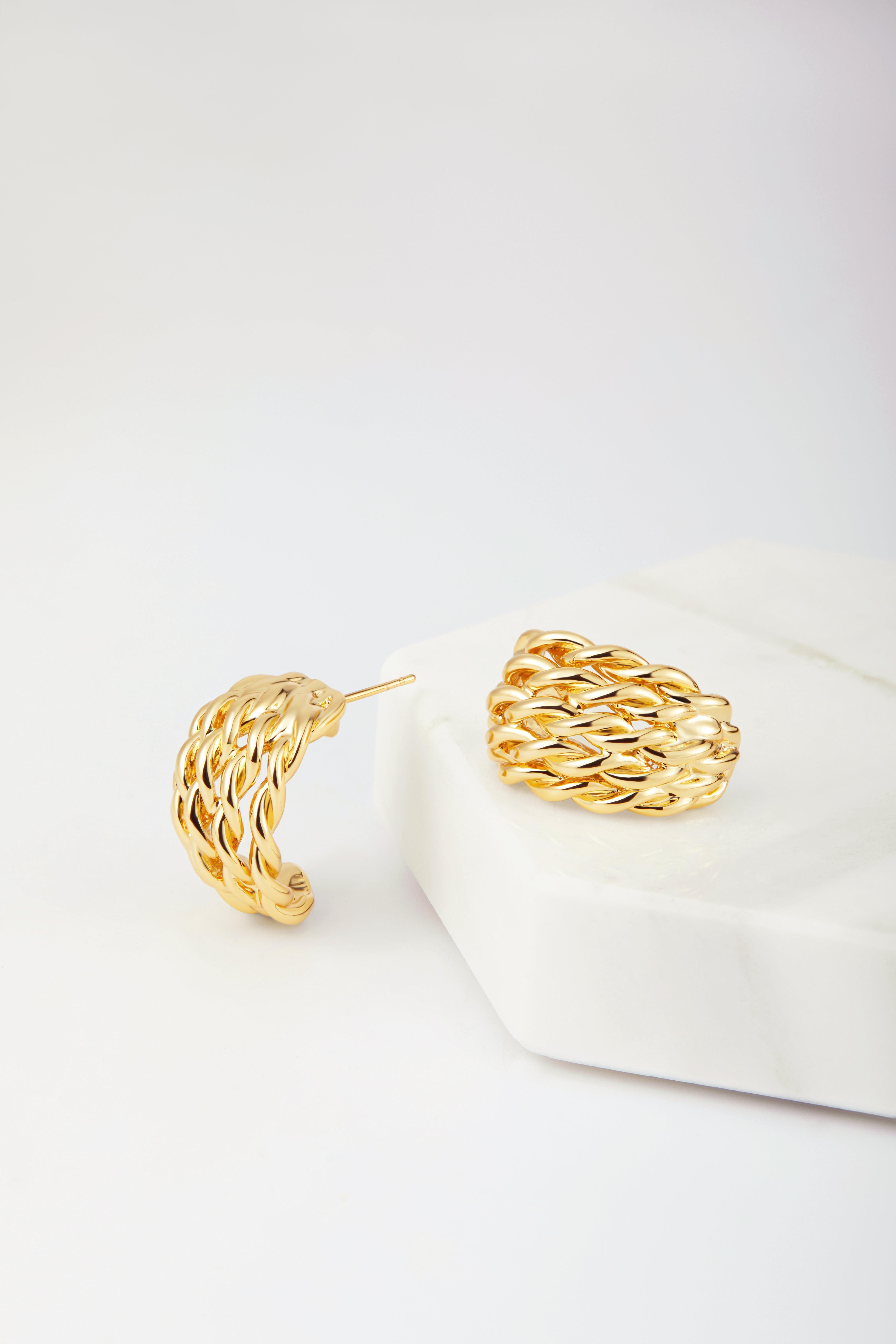 Sarah Hoop - Gold - Catani Clothing