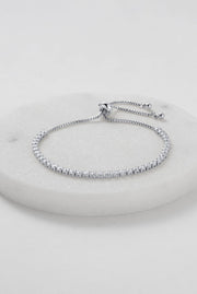 Nikki Tennis Bracelet - Silver