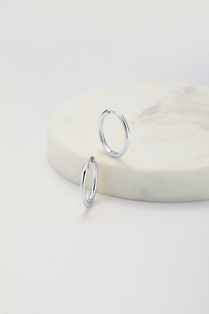 Delilah Hoop - Medium - Silver