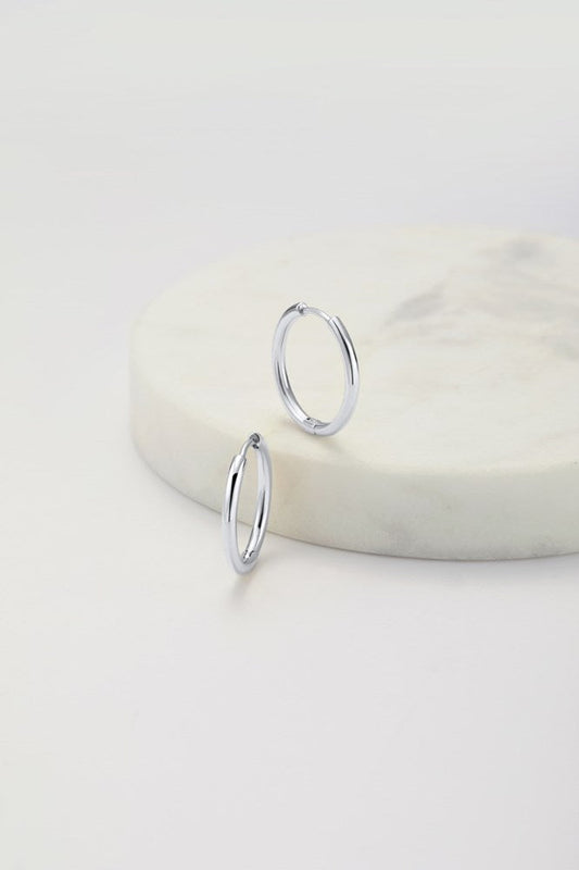 Delilah Hoop - Medium - Silver
