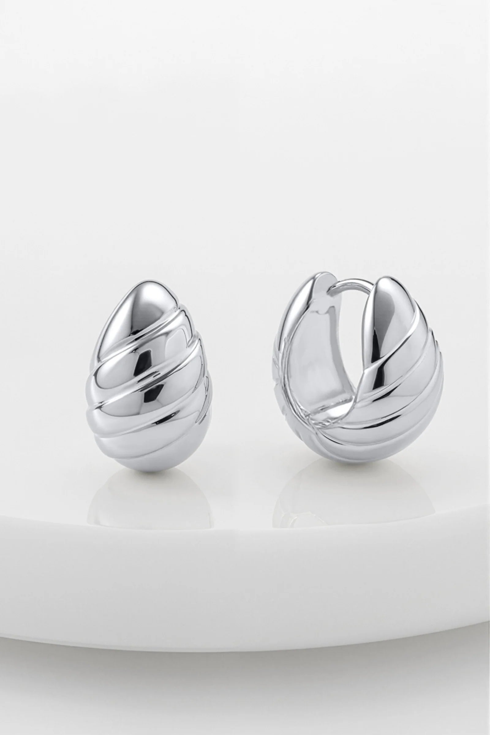 Zafino Bronte Huggie - Silver
