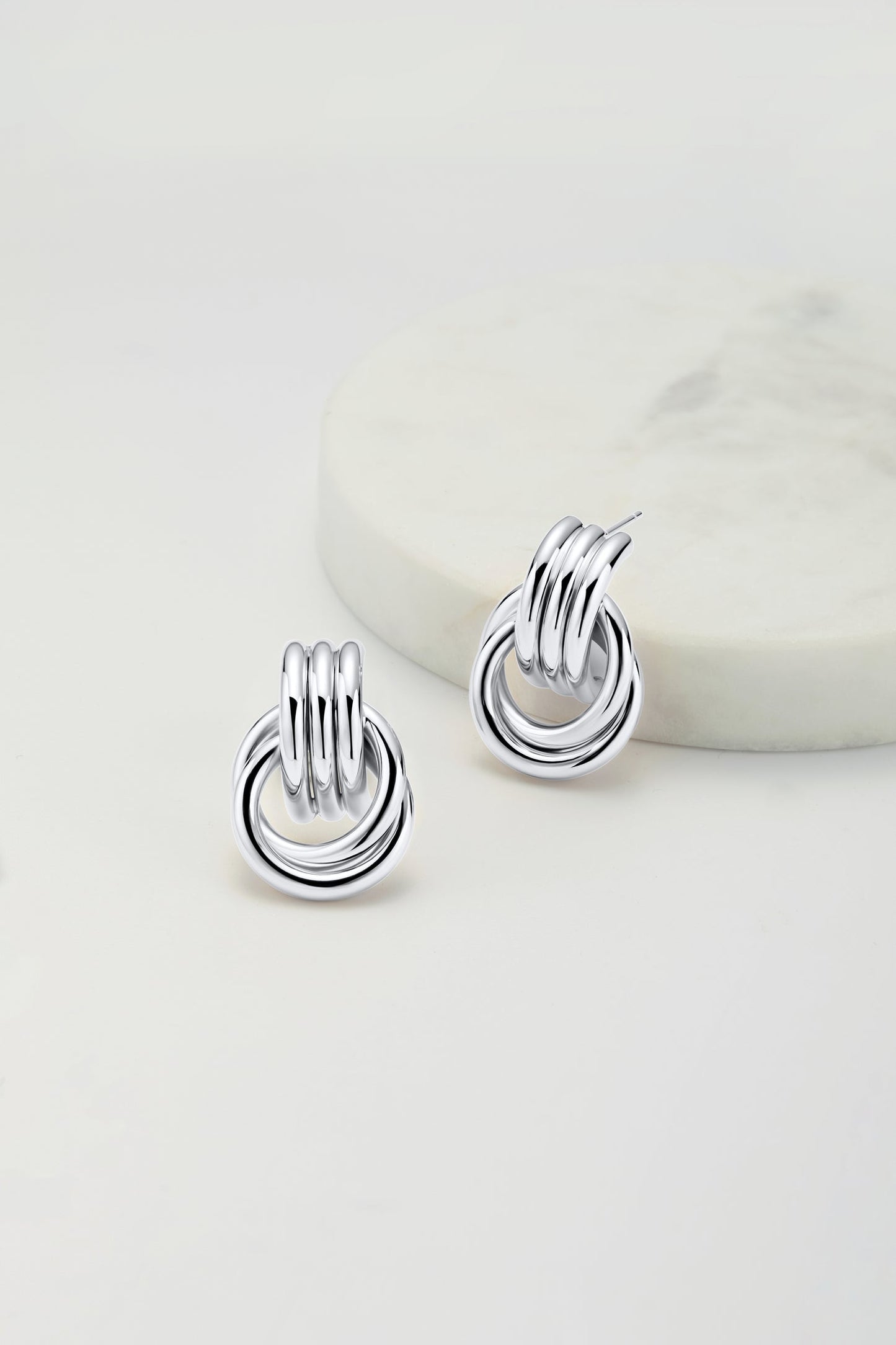 Poppy Earring - Large - Silver