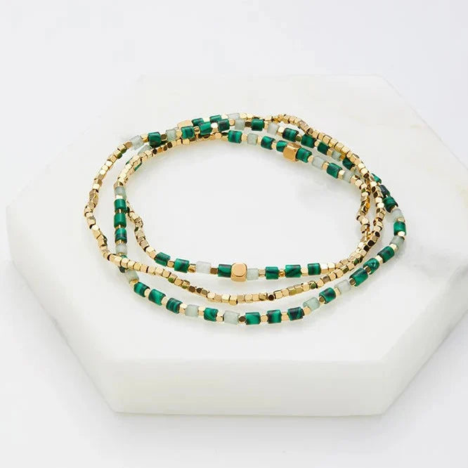 Zafino Ophelia Wrap Bracelet in Jade