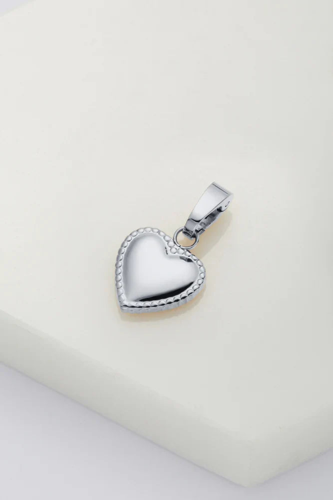 Zafino Heart Charm in Silver
