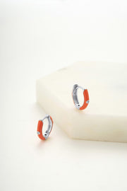 Brighton Huggie - Coral - Silver - Catani Clothing