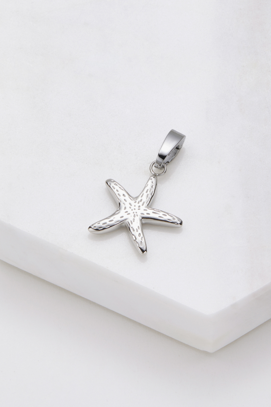 Starfish Charm - Silver