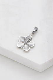 Hibiscus Flower Charm - Silver - Catani Clothing