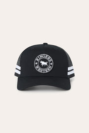Ringers Western McCoy Trucker Cap Black with White