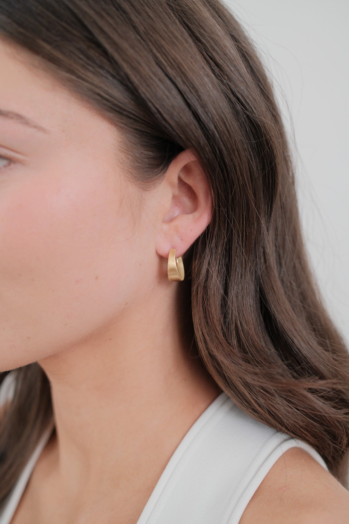 Zafino Harper Brushed Hoop - Brushed/Gold (view 2)