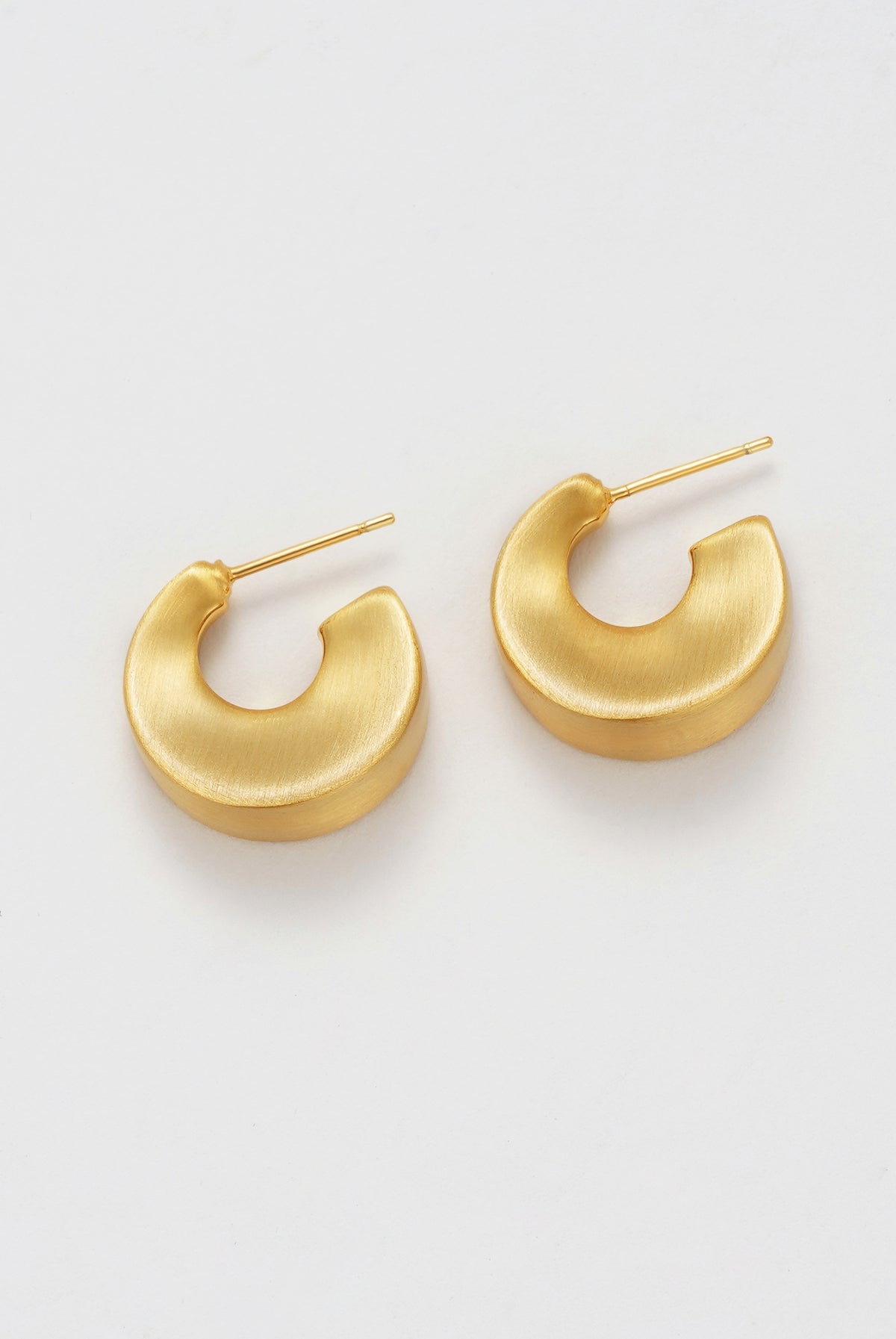 Zafino Harper Brushed Hoop - Brushed/Gold (view 3)