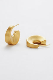 Zafino Harper Brushed Hoop - Brushed/Gold