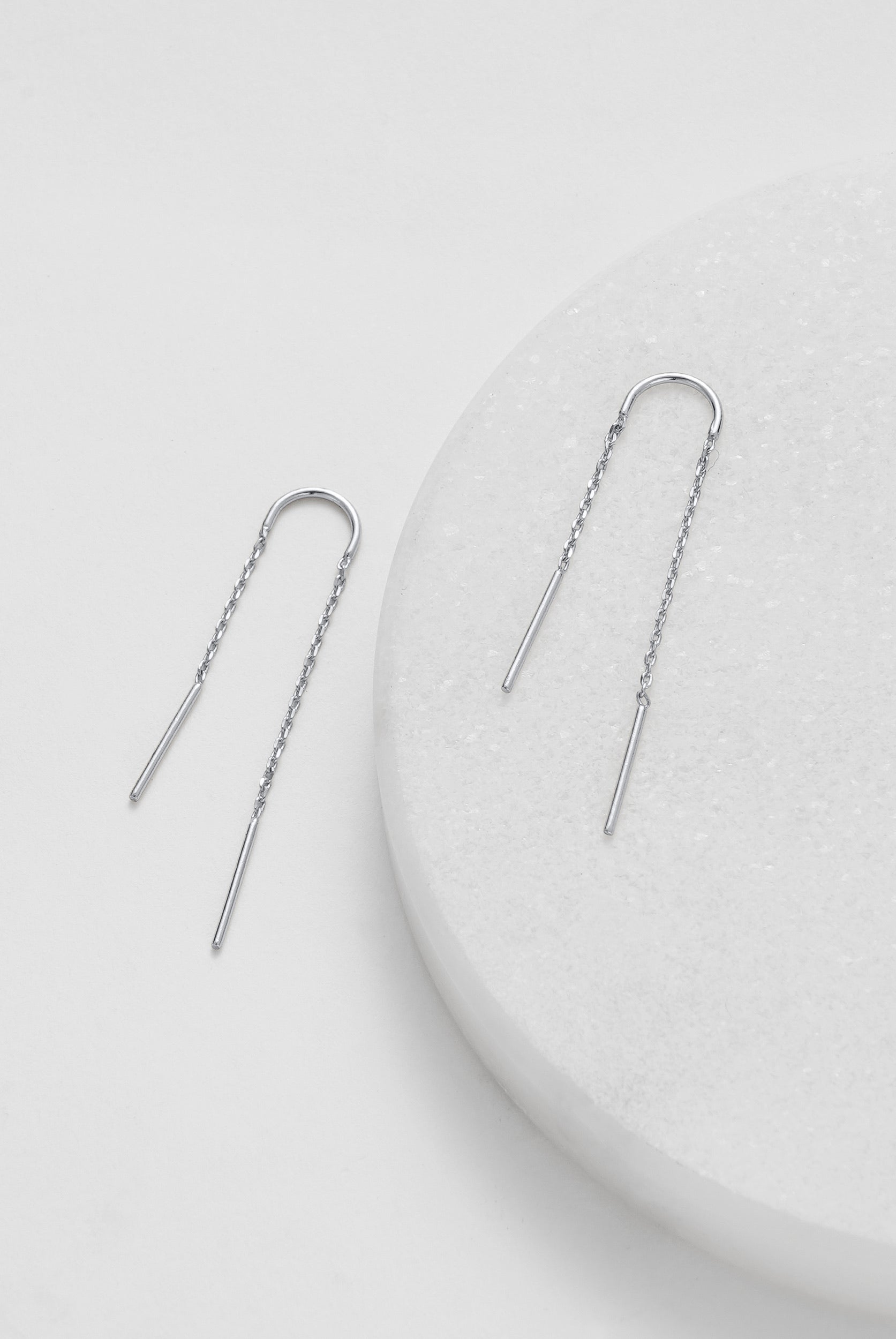 Ivy Thread Earring - Silver
